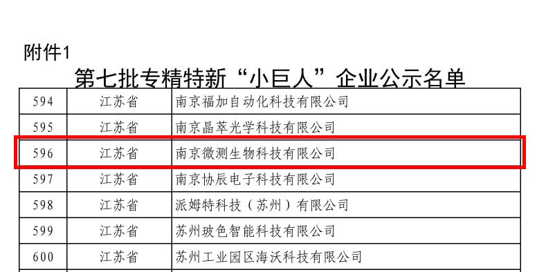 國家級專精特新“小巨人”